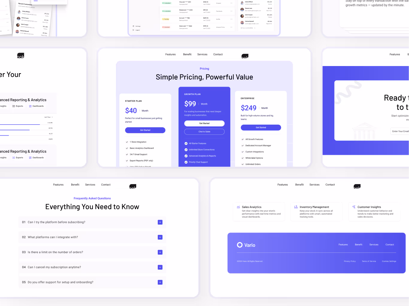 Visual representation of key features offered by the SaaS product, emphasizing its benefits